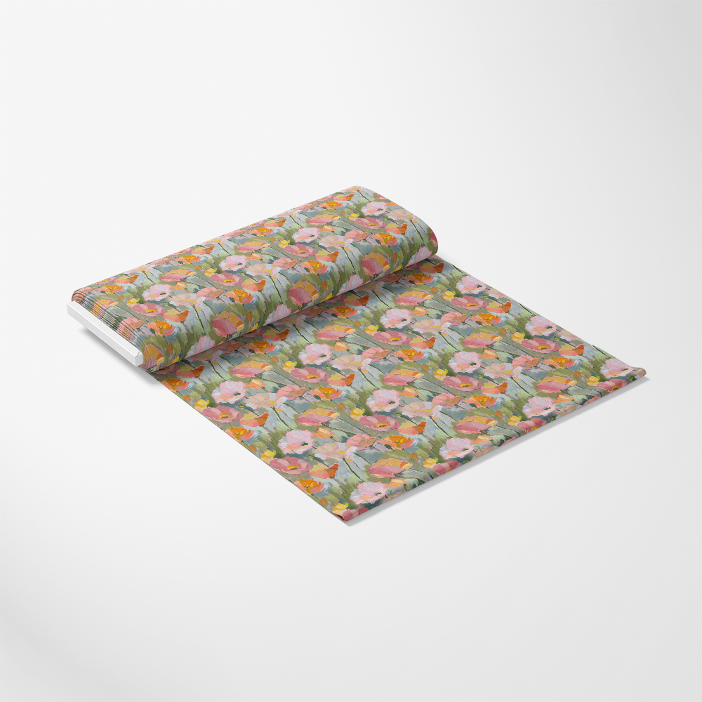 Abstract Poppy Paintings Pattern 1 Quilting Cotton Fabric