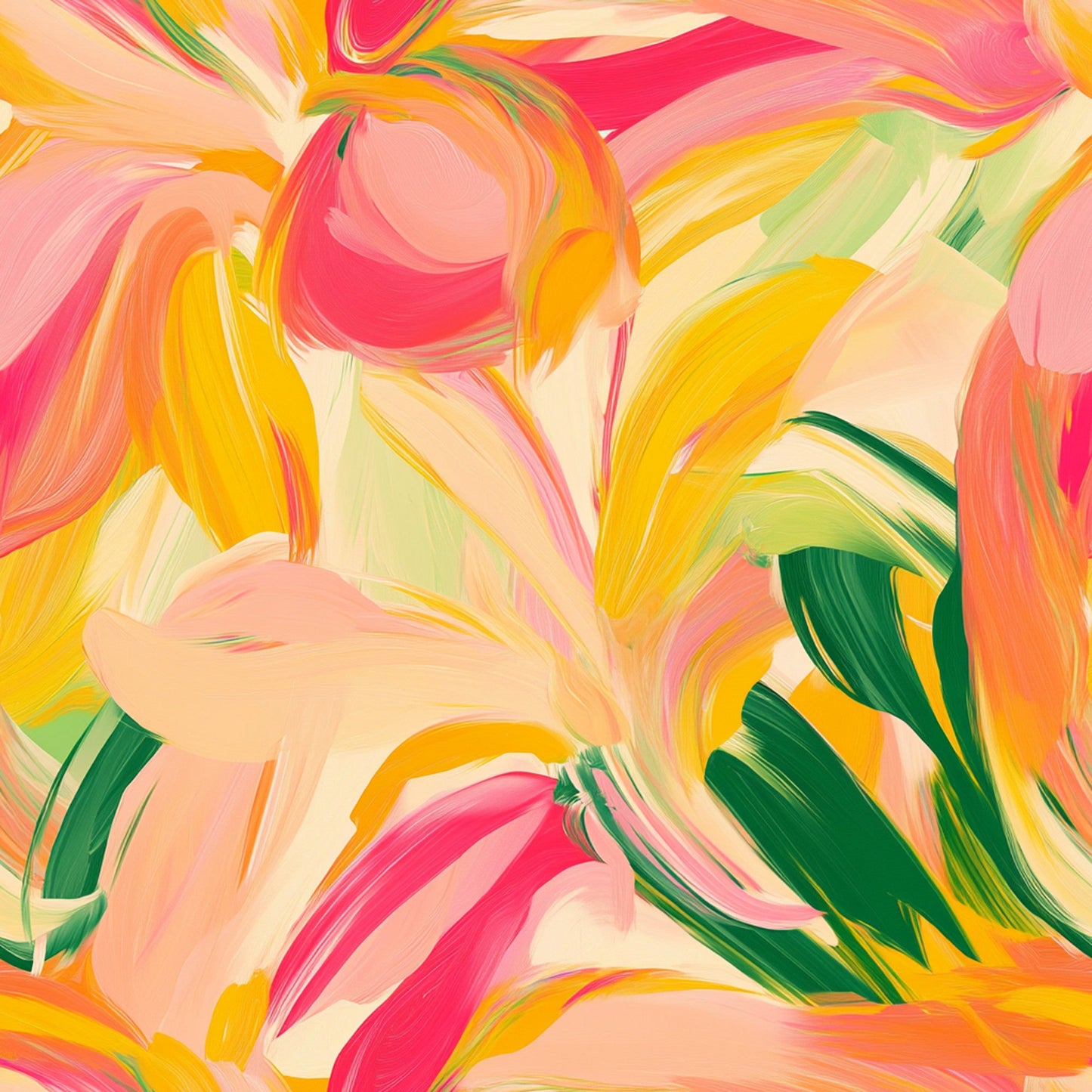Abstract Spring Blossom Pattern 6 Quilting Cotton Fabric
