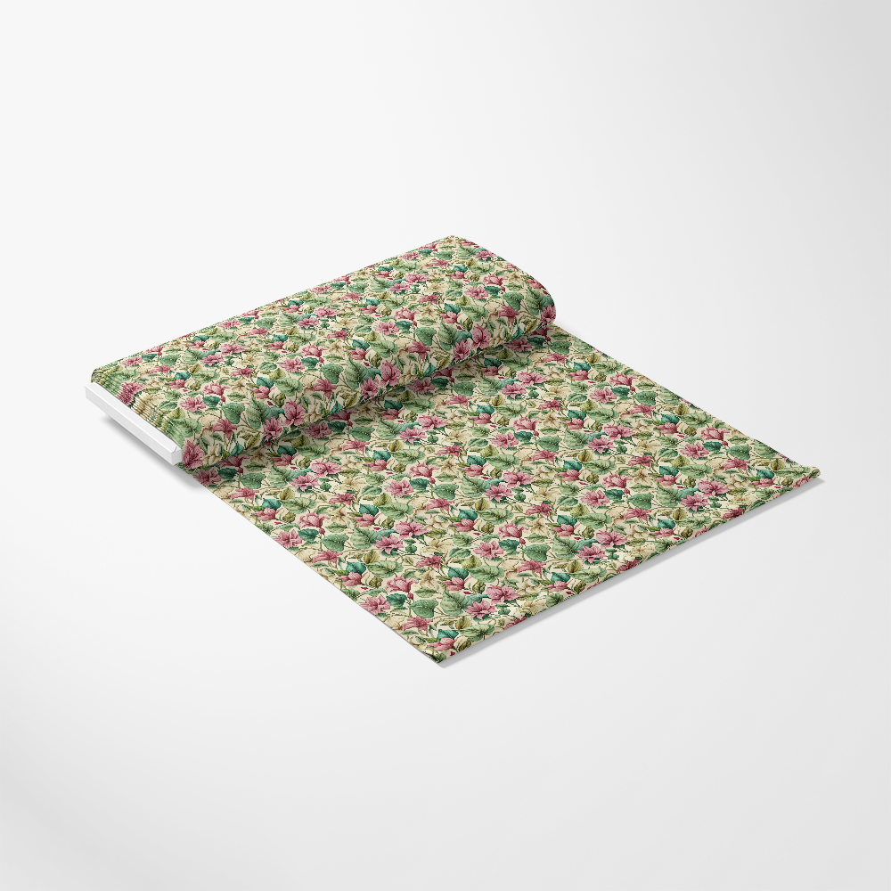 Art Nouveau Cyclamens Pattern 2 Quilting Cotton Fabric