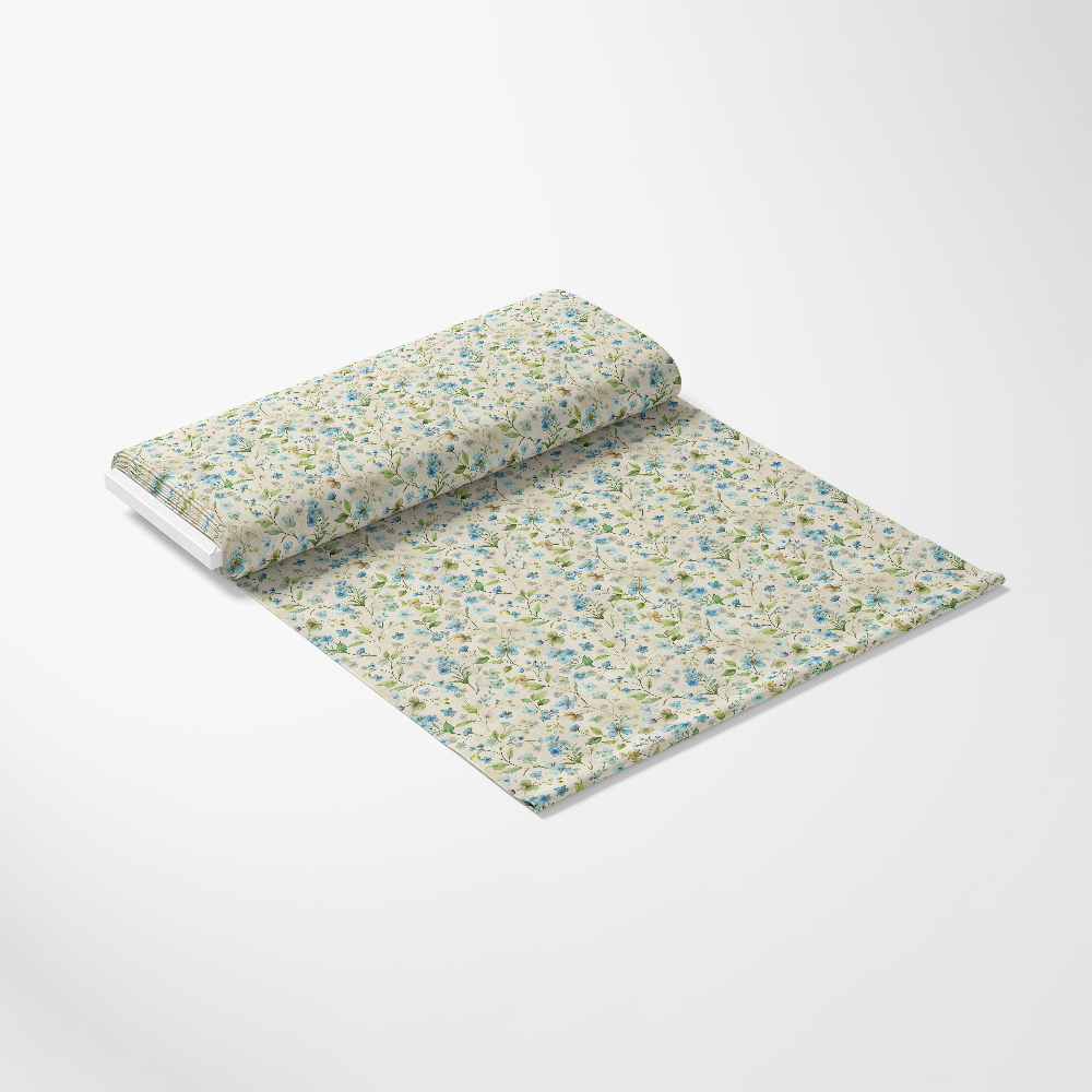 Art Nouveau Forget Me Nots Pattern 1 Quilting Cotton Fabric