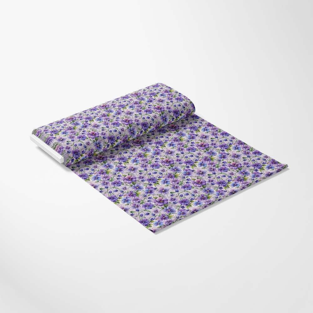 Art Nouveau Violets Pattern 1 Quilting Cotton Fabric