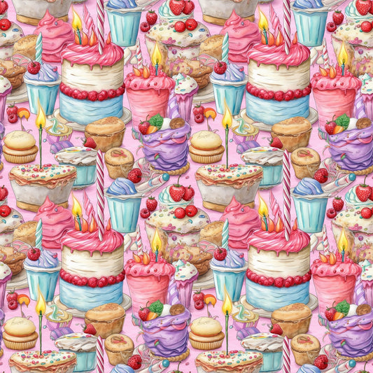 Birthday Bash Pattern 1 Quilting Cotton Fabric