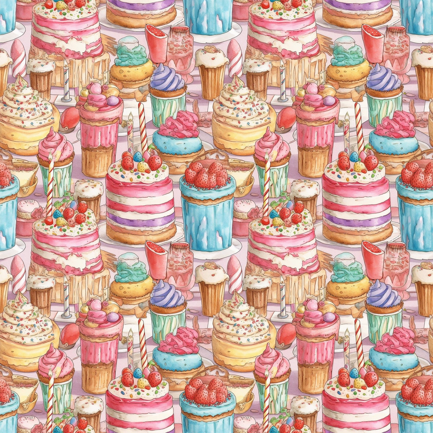 Birthday Bash Pattern 2 Quilting Cotton Fabric