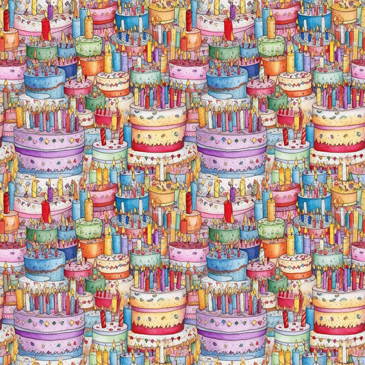 Birthday Bash Pattern 8 Quilting Cotton Fabric