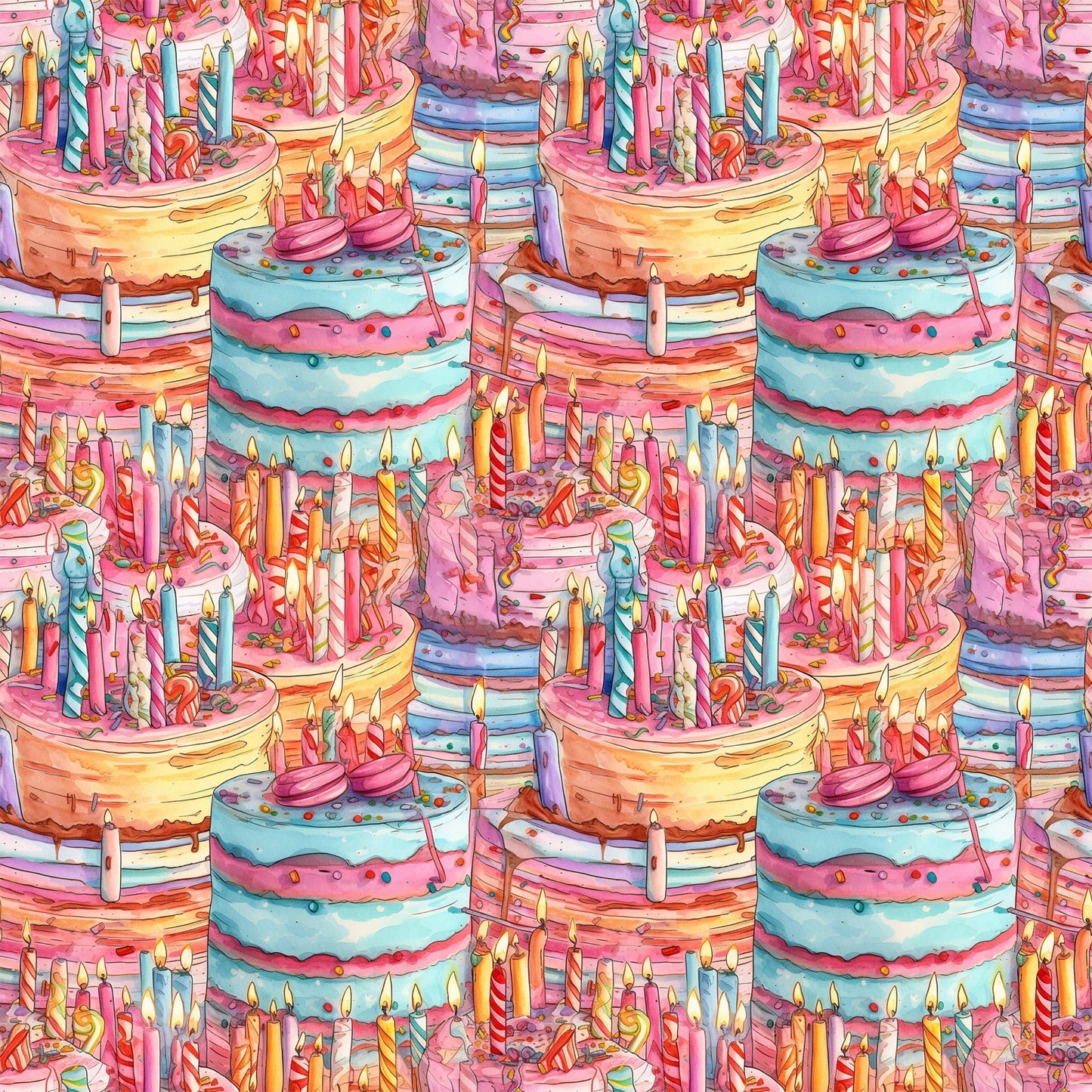 Birthday Bash Pattern 9 Quilting Cotton Fabric