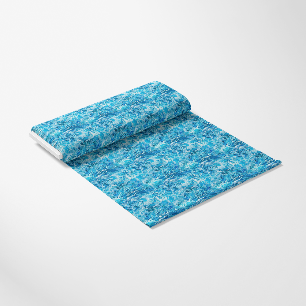 Blue Water Pattern 10 Quilting Cotton Fabric