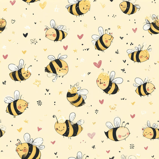 Busy Bee Pattern 49 Quilting Cotton Fabric