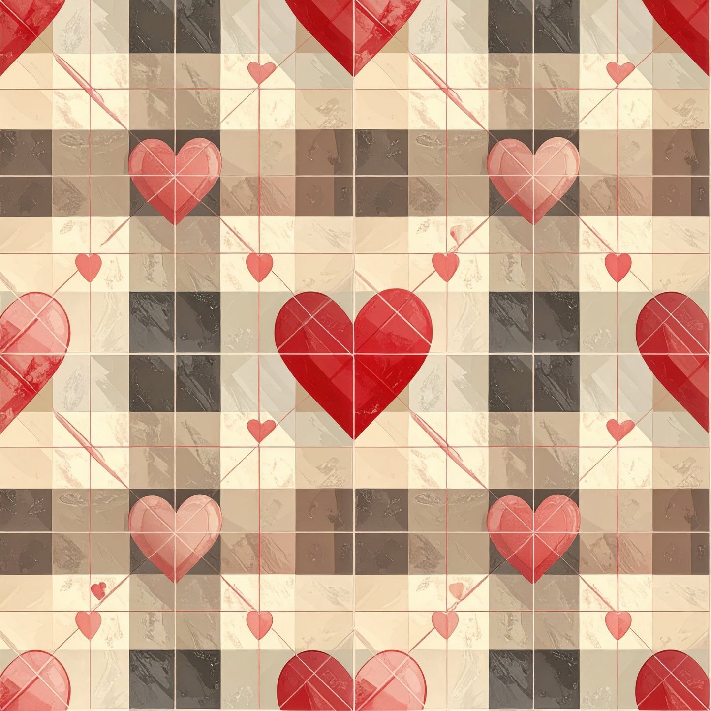 Charming Heart Pattern 5 Quilting Cotton Fabric