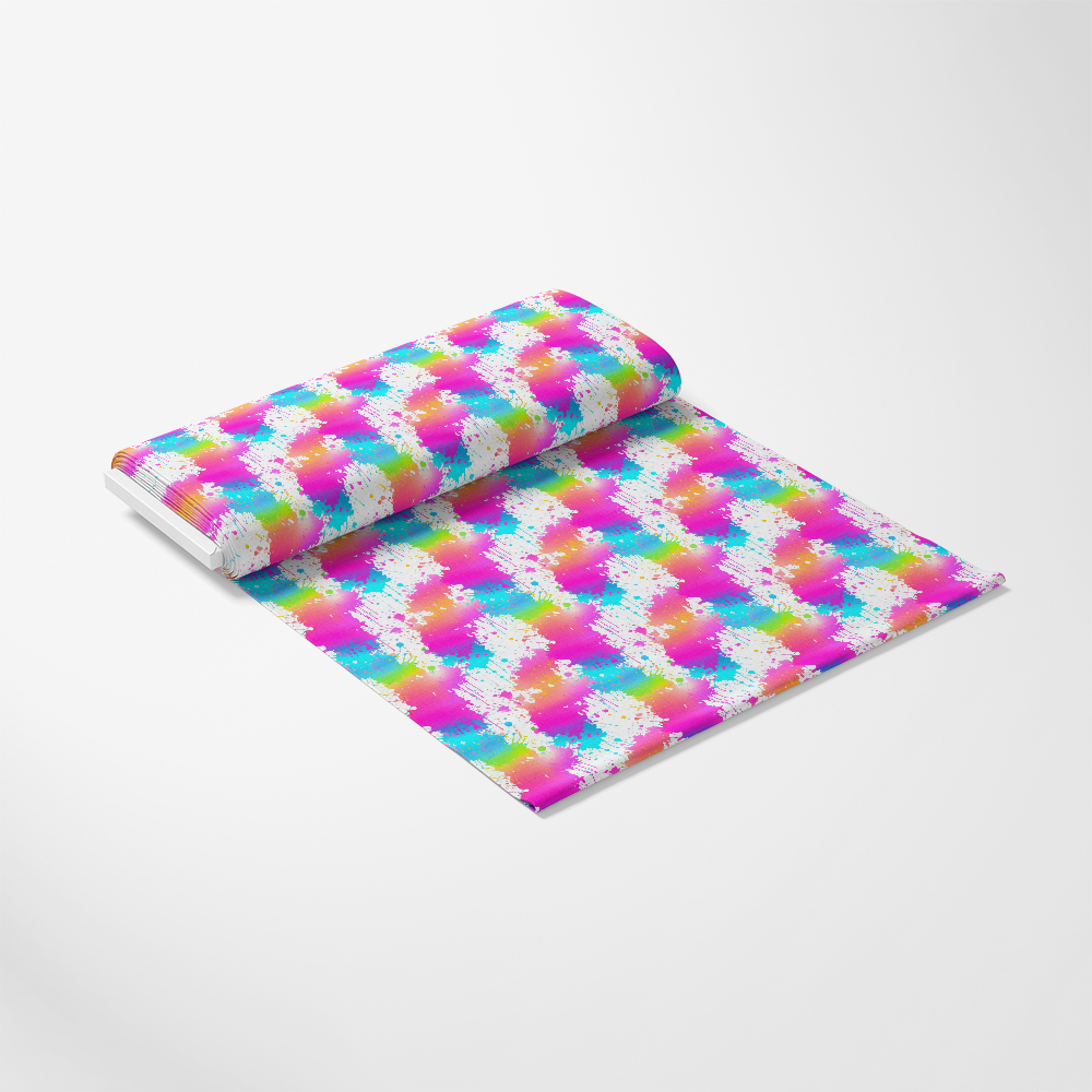 Colorful Paint Splashes Pattern 2 Quilting Cotton Fabric