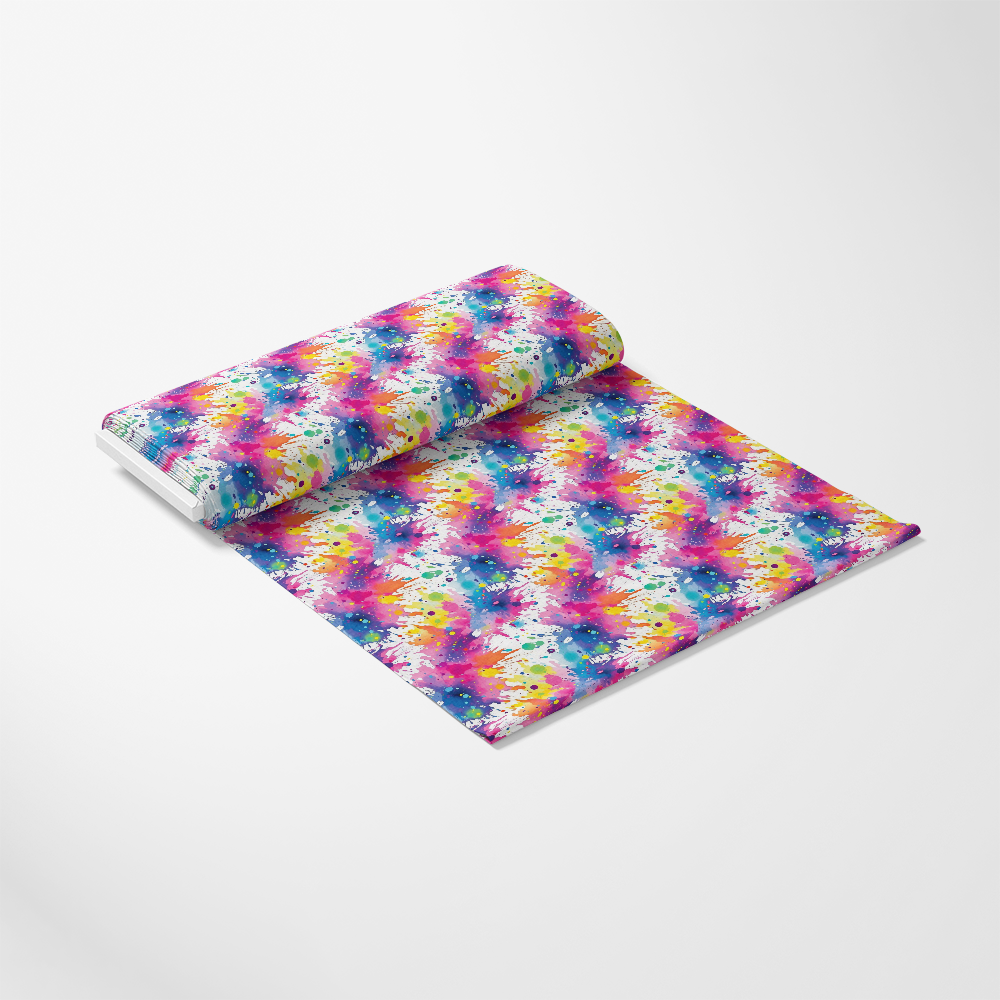 Colorful Paint Splashes Pattern 5 Quilting Cotton Fabric