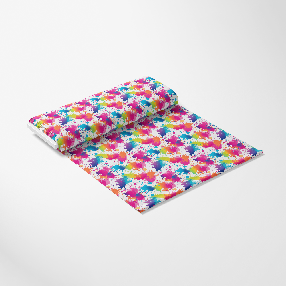 Colorful Paint Splashes Pattern 6 Quilting Cotton Fabric