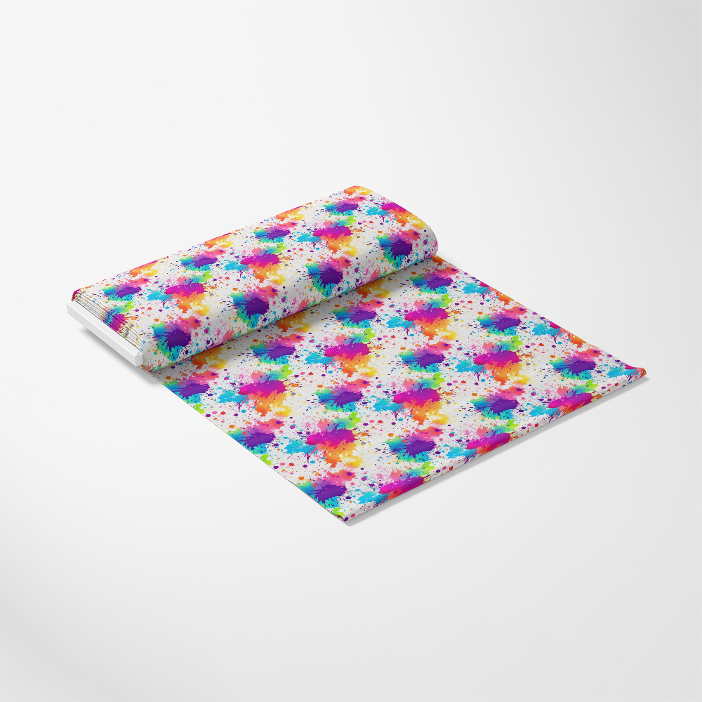 Colorful Paint Splashes Pattern 8 Quilting Cotton Fabric