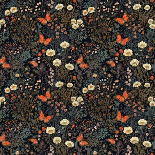Cottagecore Butterflies Pattern 7 Quilting Cotton Fabric