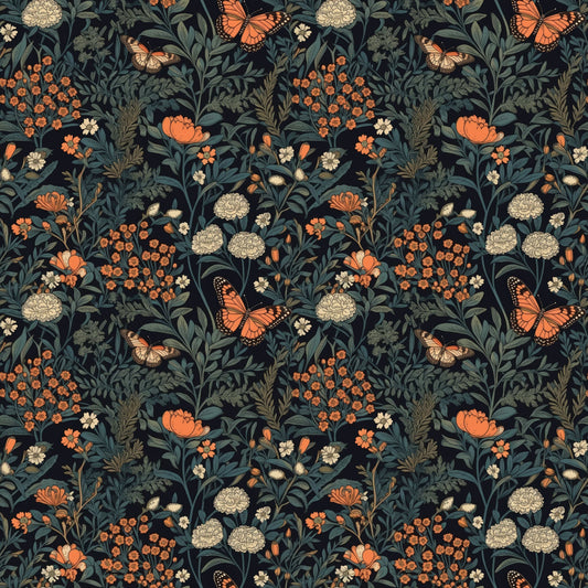 Cottagecore Butterflies Pattern 9 Quilting Cotton Fabric