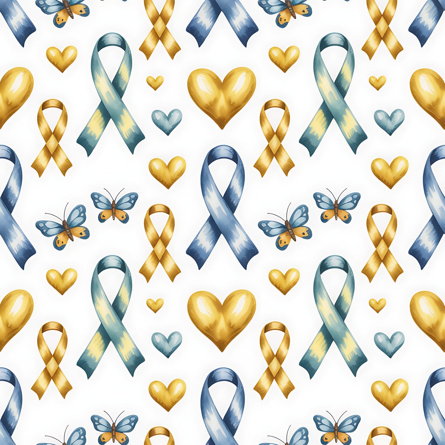 Down Syndrome Awareness Pattern 13 Quilting Cotton Fabric