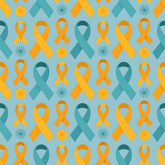 Down Syndrome Awareness Pattern 18 Quilting Cotton Fabric