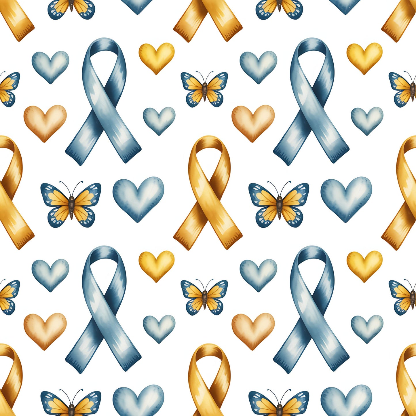 Down Syndrome Awareness Pattern 23 Quilting Cotton Fabric