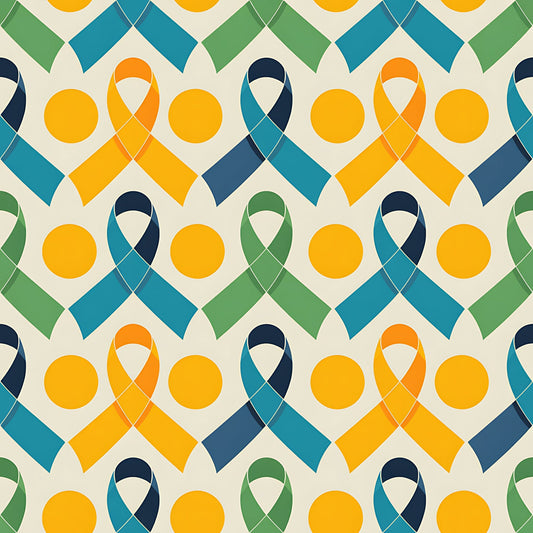 Down Syndrome Awareness Pattern 8 Quilting Cotton Fabric