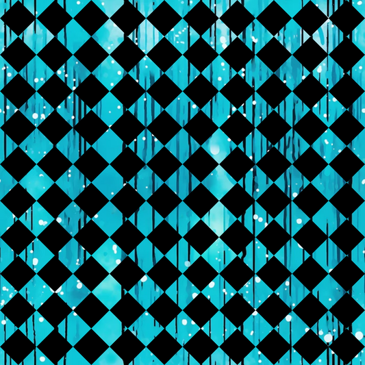 Dripping Turquoise Liquid Pattern 9 Quilting Cotton Fabric