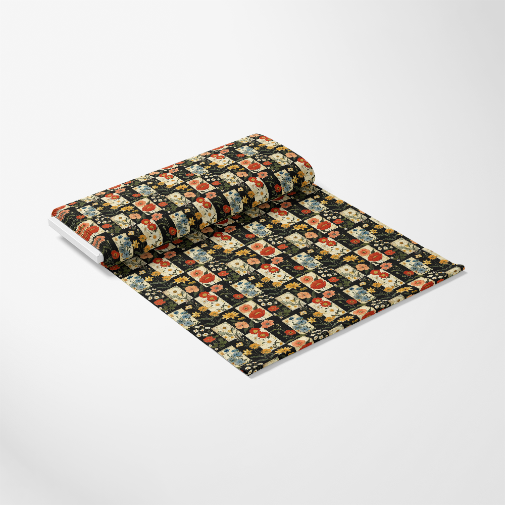 Eliza's Floral Grids Pattern 7 Quilting Cotton Fabric