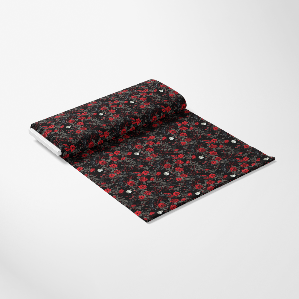 Evil Crows and Roses Pattern 6 Quilting Cotton Fabric