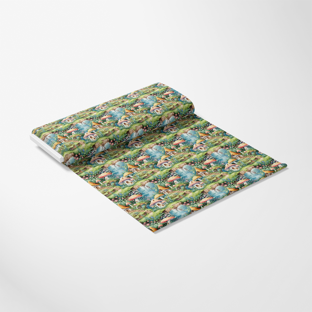 Fairy Houses Pattern 1 Quilting Cotton Fabric