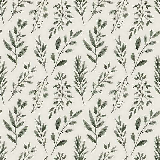 Farmhouse Kitchen Herbs Pattern 3 Quilting Cotton Fabric