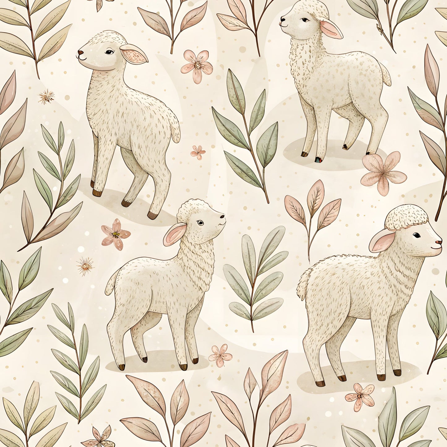 Floral Christian Faith Pattern 8 Quilting Cotton Fabric