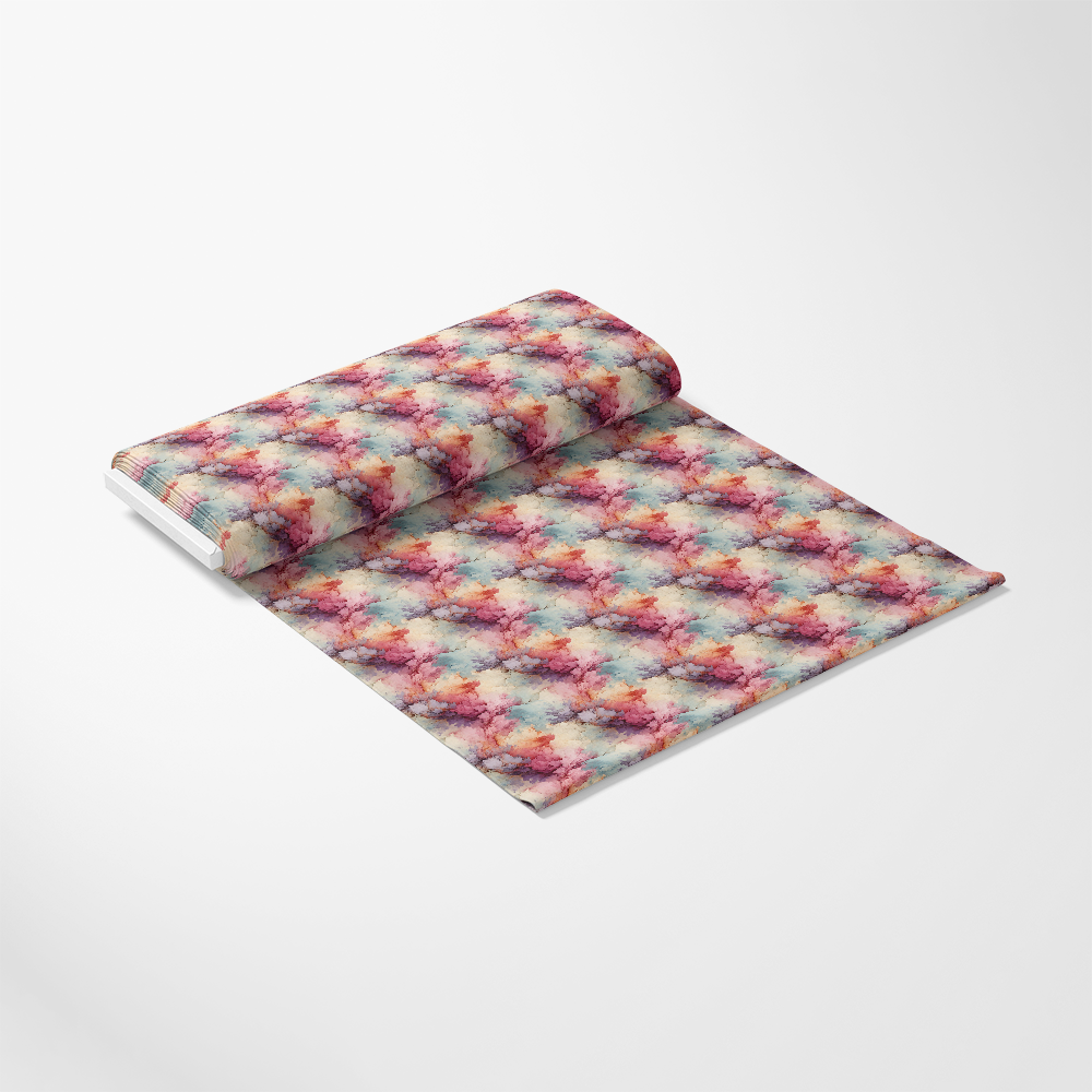 Flowers and Swirls Pattern 5 Quilting Cotton Fabric