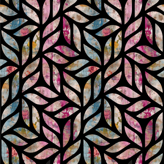 Girly Grunge Plaster Pattern 29 Quilting Cotton Fabric