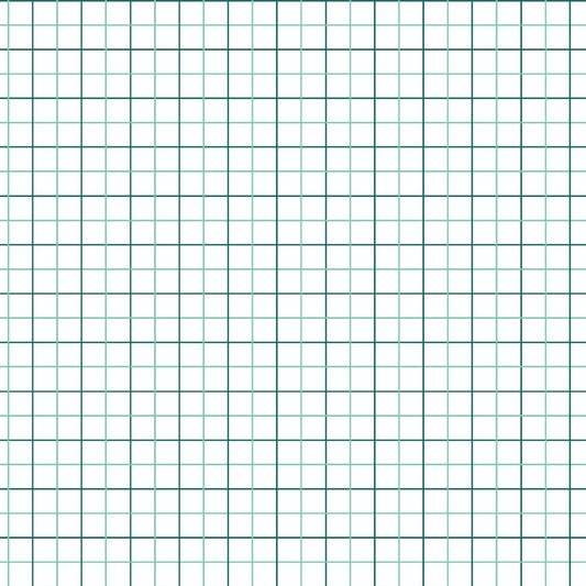 Grid Mint and Teal Quilting Cotton Fabric
