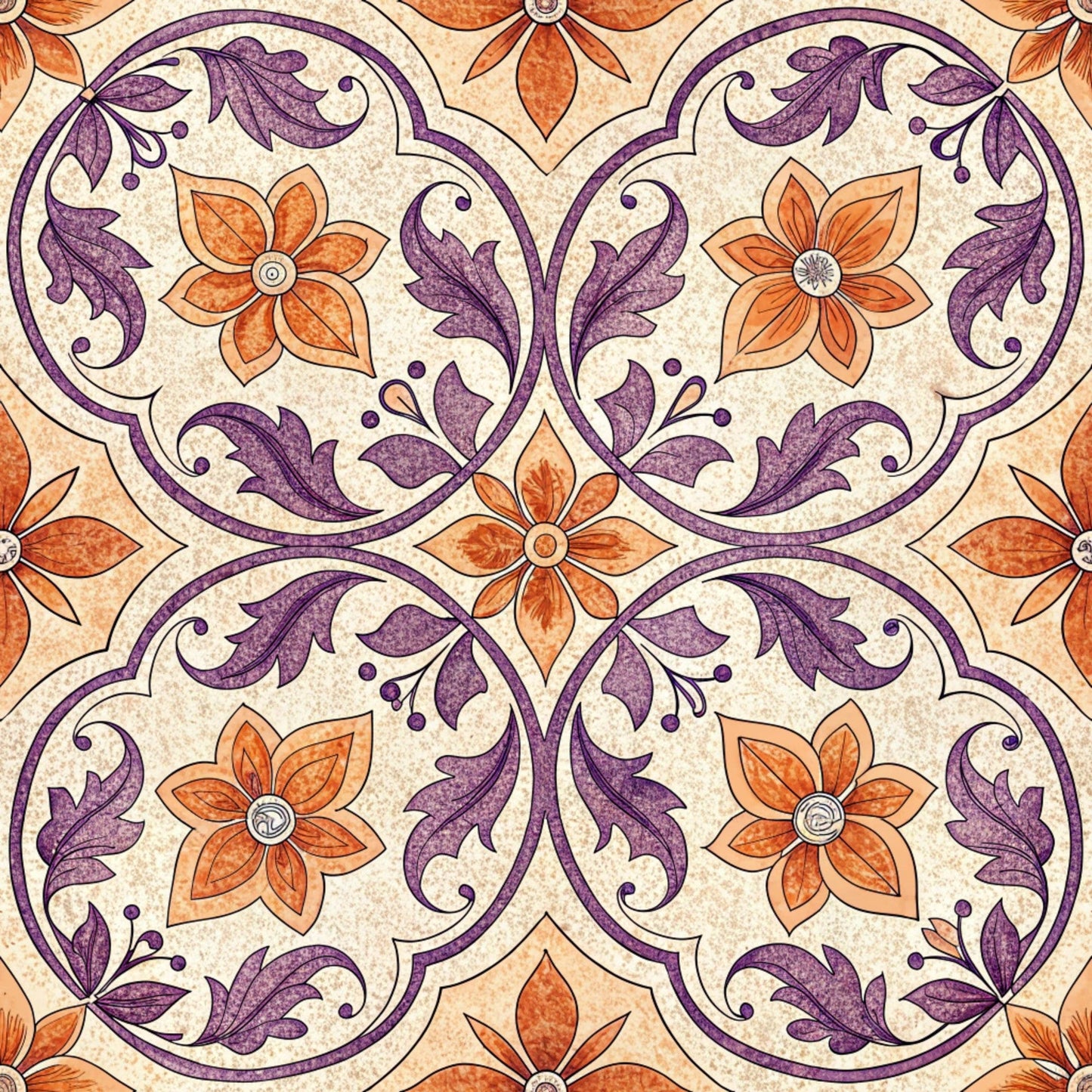 Groovy Time Pattern 12 Quilting Cotton Fabric