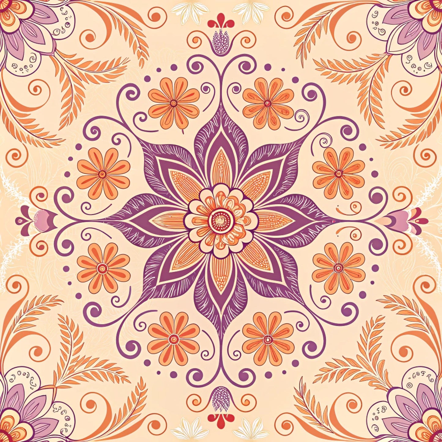 Groovy Time Pattern 18 Quilting Cotton Fabric