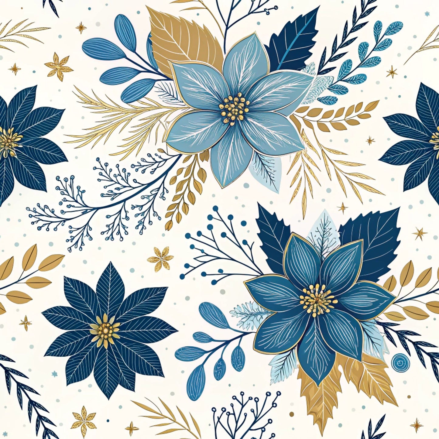 Hanukkah Pattern 12 Quilting Cotton Fabric