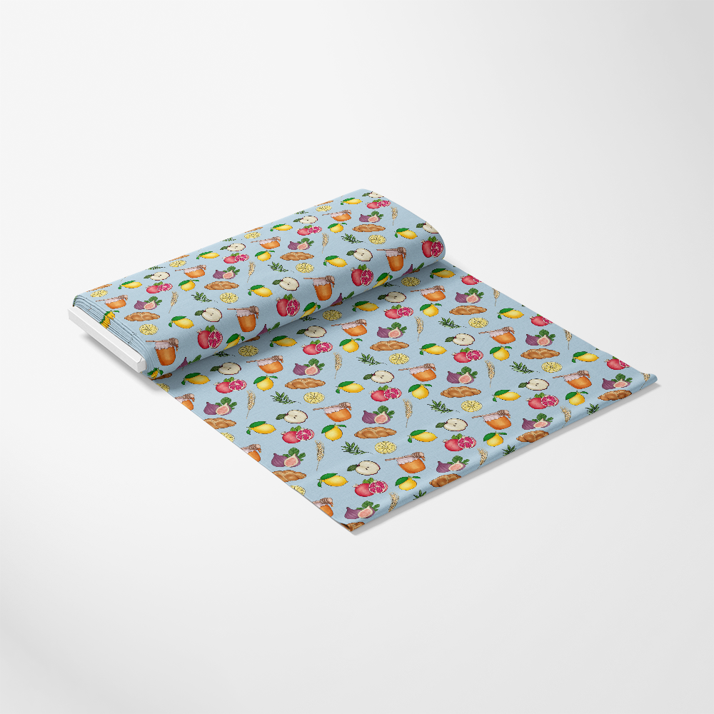 Shabbat Shalom Pattern 3 Quilting Cotton Fabric