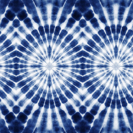 Indigo Shibori Tie Dye Pattern 14 Quilting Cotton Fabric