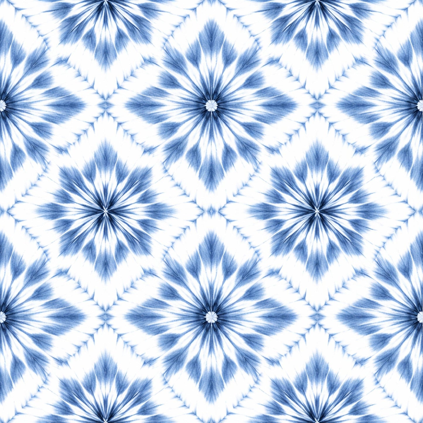 Indigo Shibori Tie Dye Pattern 4 Quilting Cotton Fabric