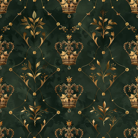 Jamesons Crowns Pattern 4 Quilting Cotton Fabric