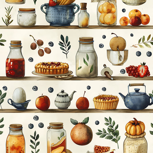 Kitchen Cottagecore Pattern 11 Quilting Cotton Fabric