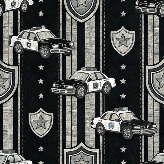 Law Enforcement Pattern 7 Quilting Cotton Fabric