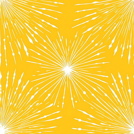 Lemon Burst Pattern 15 Quilting Cotton Fabric