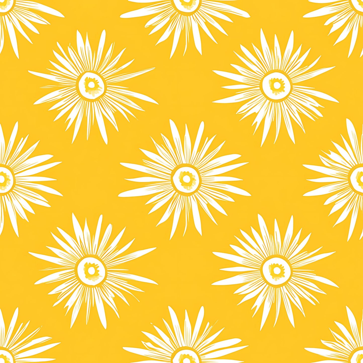 Lemon Burst Pattern 9 Quilting Cotton Fabric