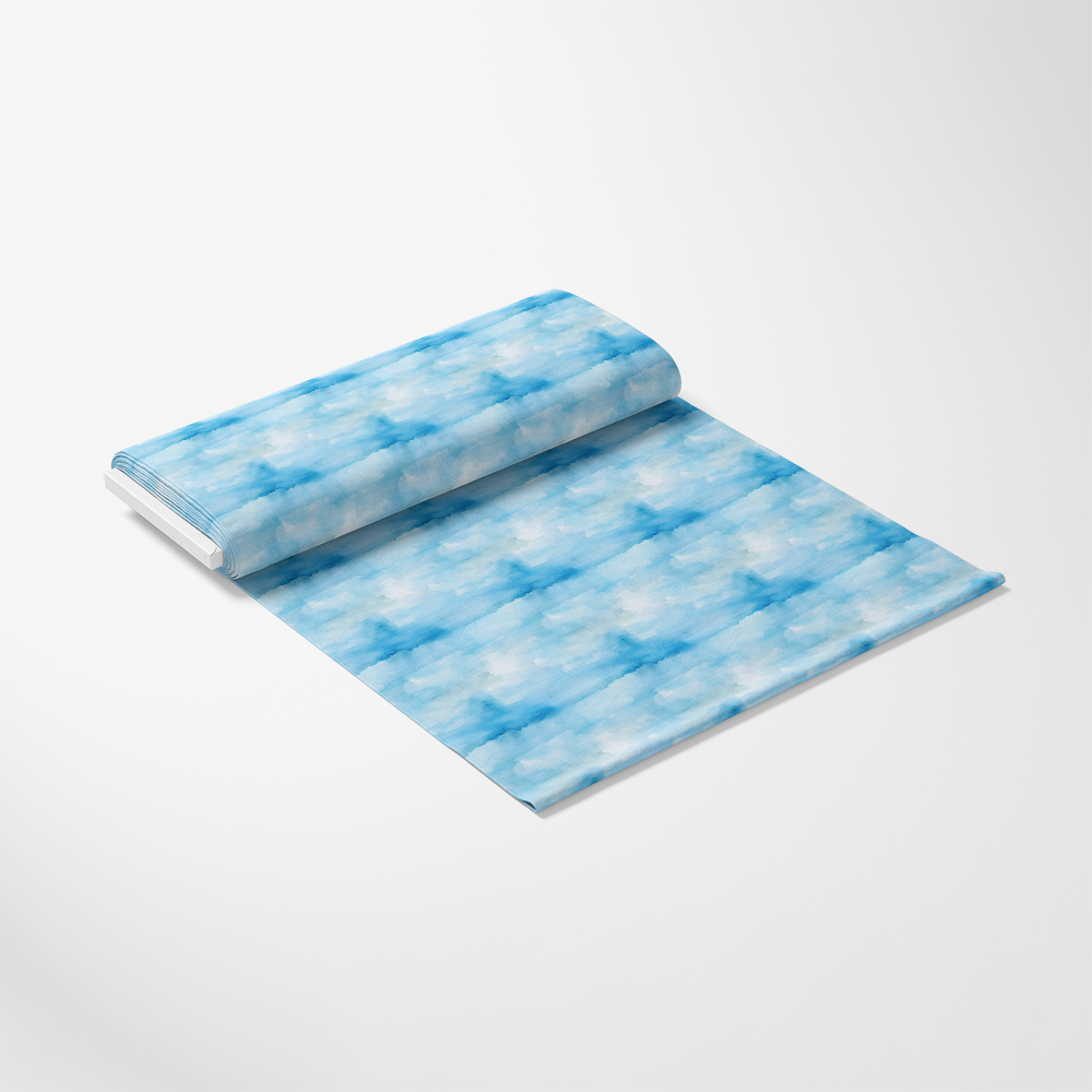 Mediterranean Lemon Azure Pattern 4 Quilting Cotton Fabric