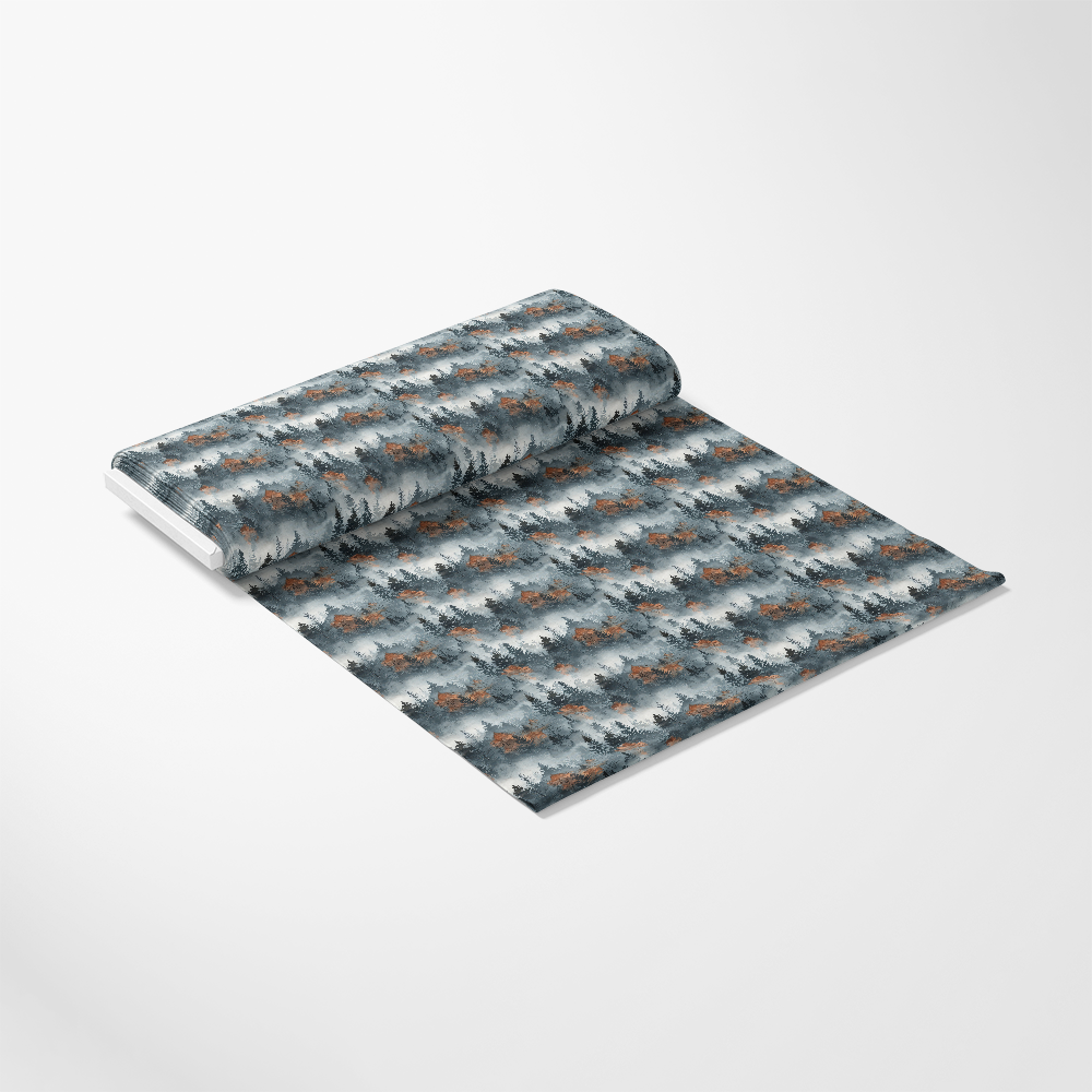 Misty Morning Mountains Pattern 9 Quilting Cotton Fabric