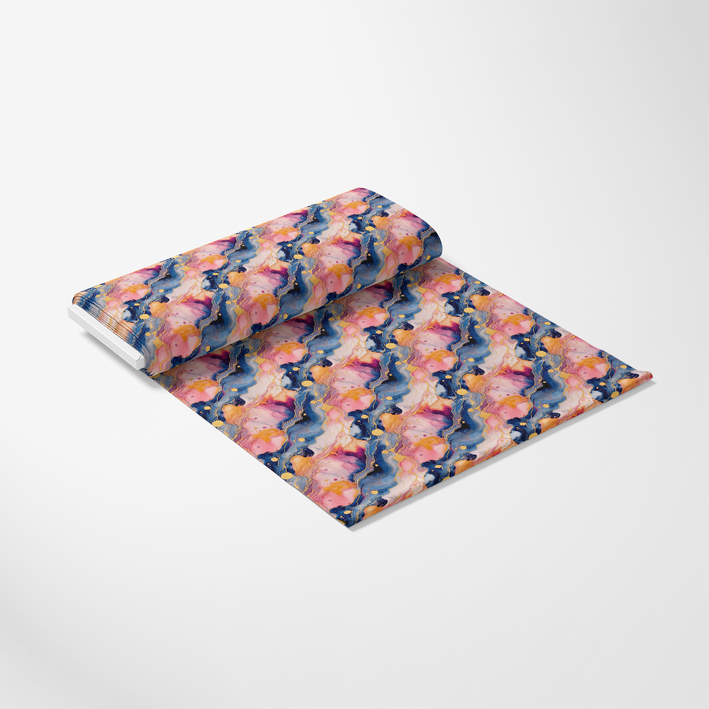 Modern Alcohol Ink Pattern 20 Quilting Cotton Fabric