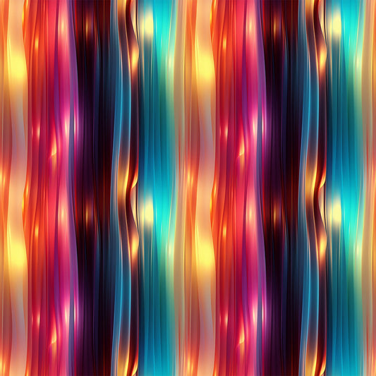 Modern 3D Rainbow Pattern 12 Quilting Cotton Fabric