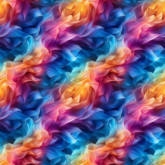Modern 3D Rainbow Pattern 1 Quilting Cotton Fabric
