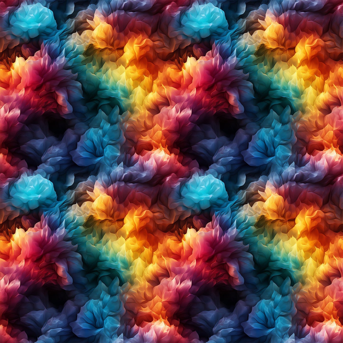 Modern 3D Rainbow Pattern 5 Quilting Cotton Fabric