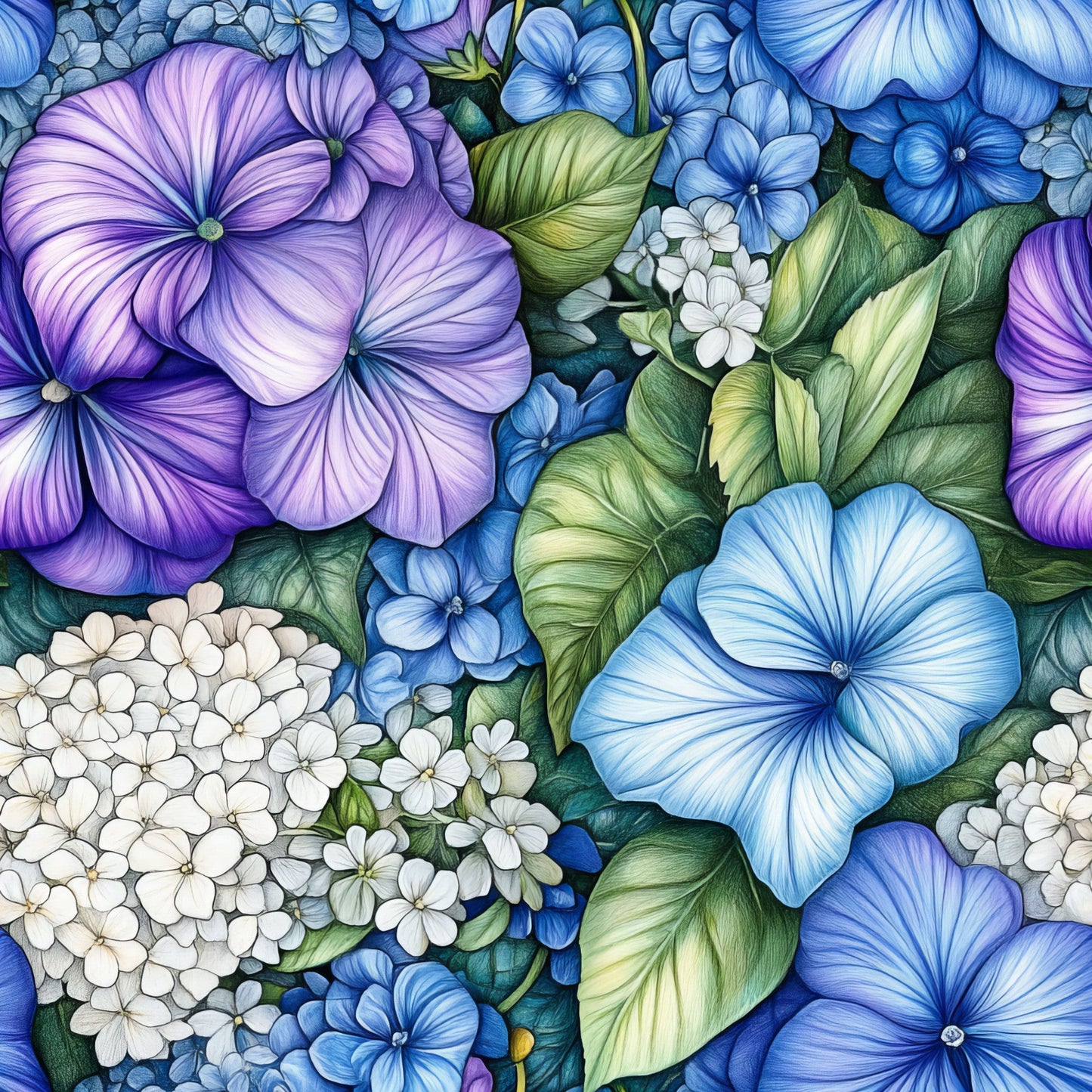 Morning Glory Pattern 5 Quilting Cotton Fabric
