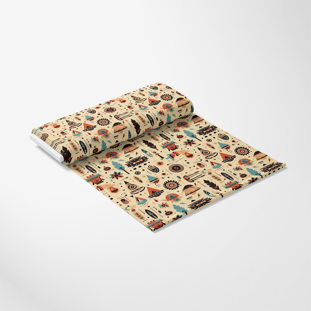Native American Elements Pattern 1 Quilting Cotton Fabric